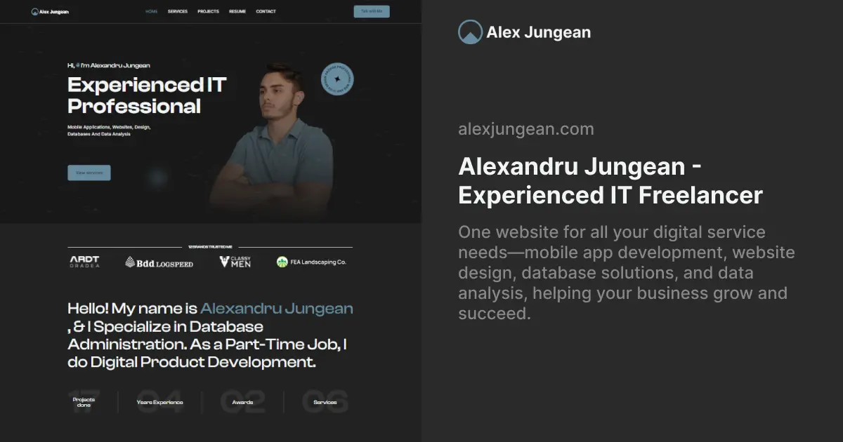 Alexandru Jungean | Websites, Apps & Digital Platforms